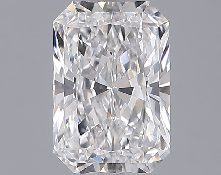 1.55 Carat Radiant Shaped, Ideal Cut, E Color, VVS1 Clarity, IGI Certified Lab Grown Diamond
