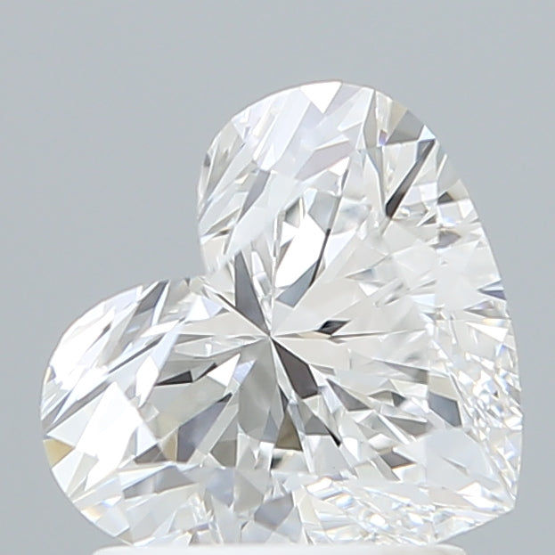 1.60 Carat Heart Shaped, Ideal Cut, D Color, VVS2 Clarity, IGI Certified Lab Grown Diamond