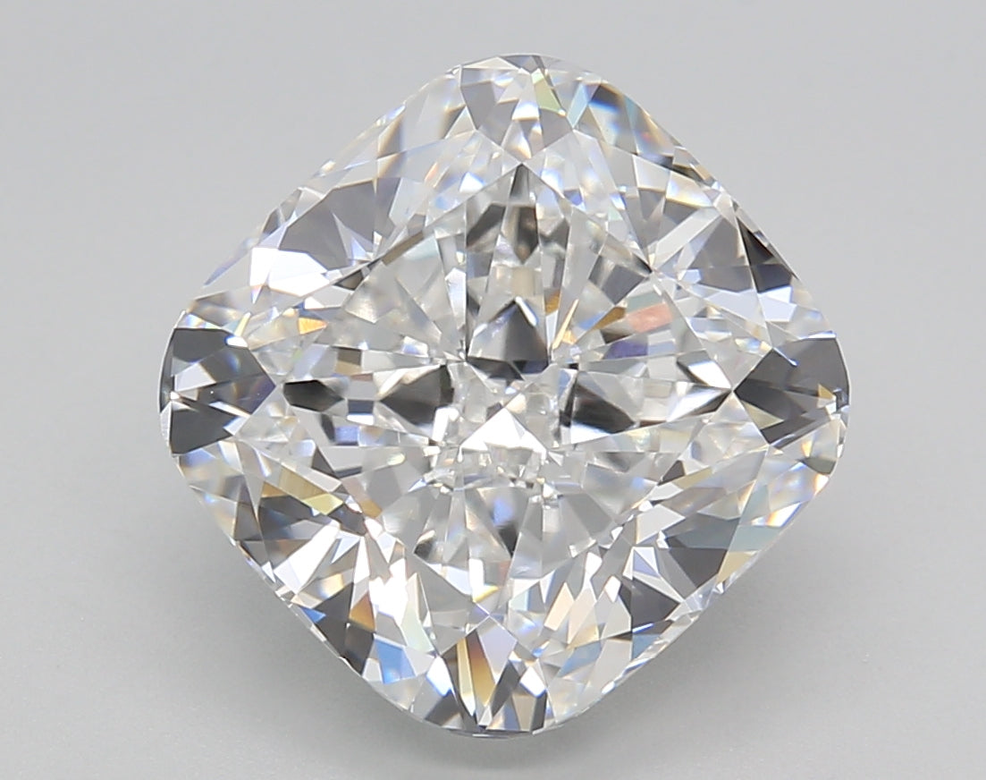 5.89 Carat Cushion Shaped, Excellent Cut, D Color, VVS2 Clarity, IGI Certified Lab Grown Diamond