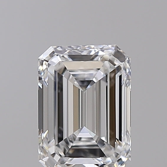 1.00 Carat Emerald Shaped, Ideal Cut, D Color, VVS1 Clarity, IGI Certified Lab Grown Diamond