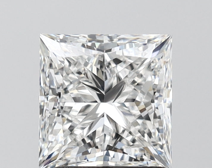2.01 Carat Princess Shaped, Ideal Cut, D Color, VS1 Clarity, IGI Certified Lab Grown Diamond