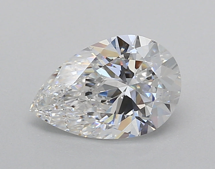 1.00 Carat Pear Shaped, Very Good Cut, D Color, VS1 Clarity, IGI Certified Lab Grown Diamond