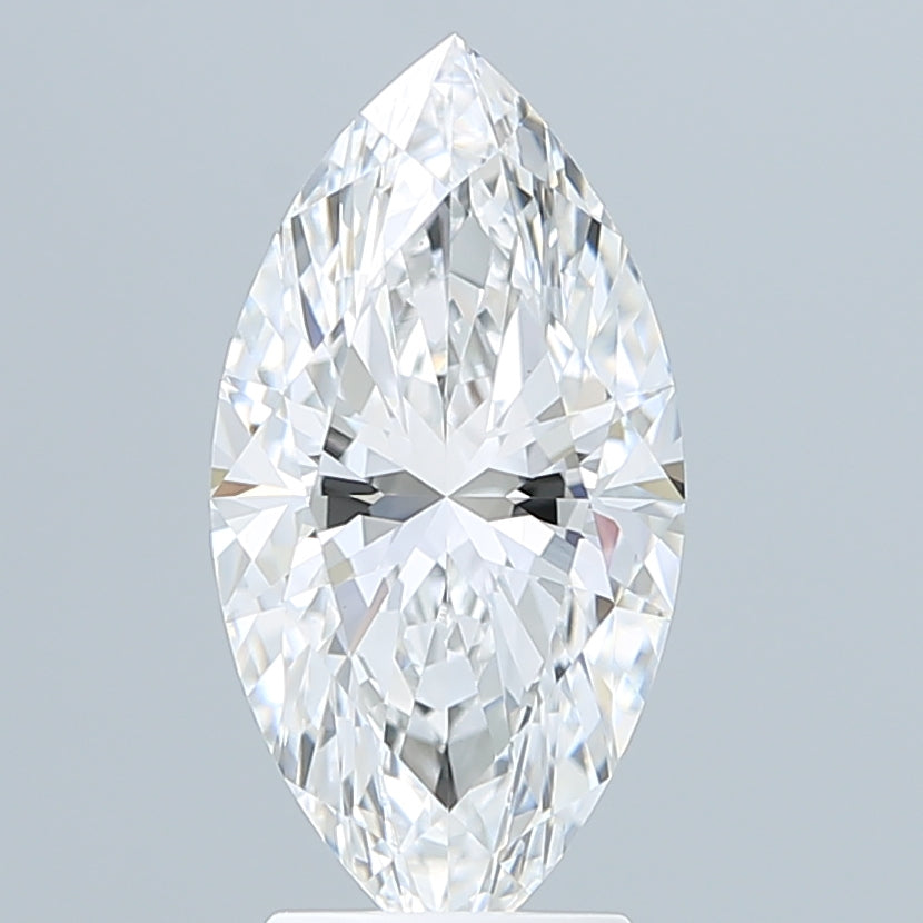 3.09 Carat Marquise Shaped, Ideal Cut, E Color, VVS2 Clarity, IGI Certified Lab Grown Diamond