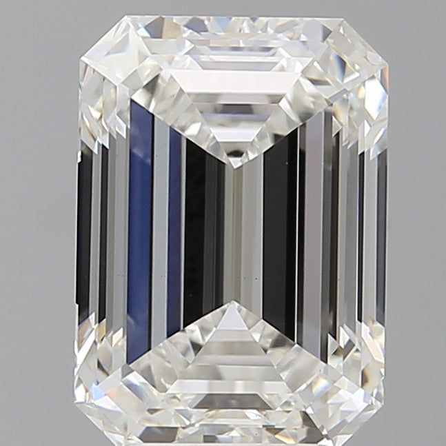 4.57 Carat Emerald Shaped, Ideal Cut, F Color, VS1 Clarity, IGI Certified Lab Grown Diamond