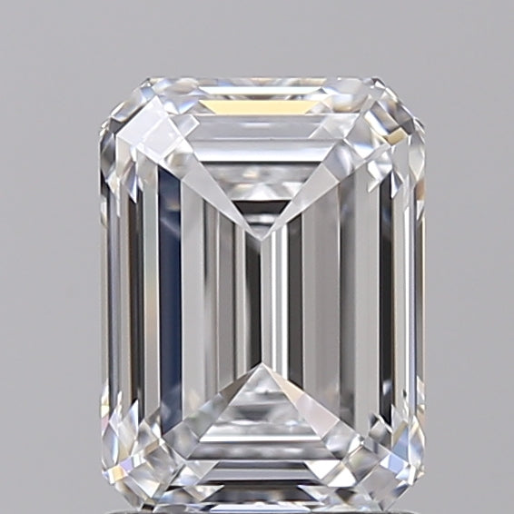 1.53 Carat Emerald Shaped, Ideal Cut, D Color, VVS2 Clarity, IGI Certified Lab Grown Diamond