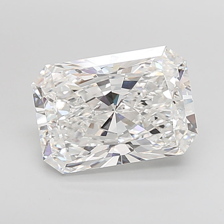 6.55 Carat Radiant Shaped, Ideal Cut, E Color, VVS2 Clarity, IGI Certified Lab Grown Diamond