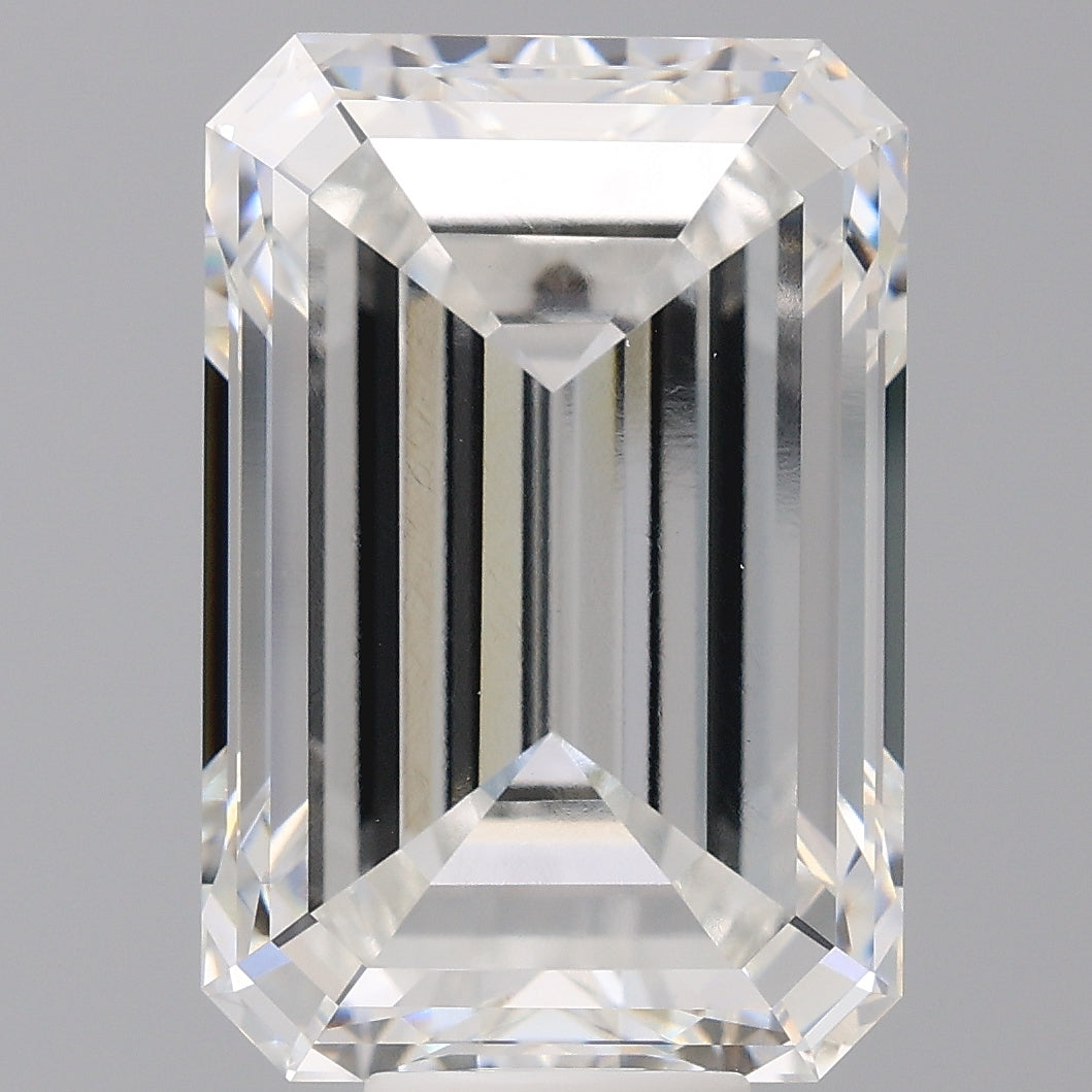 12.53 Carat Emerald Shaped, Excellent Cut, F Color, VVS2 Clarity, IGI Certified Lab Grown Diamond