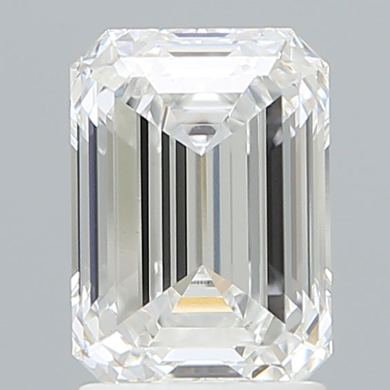 2.11 Carat Emerald Shaped, Ideal Cut, D Color, VVS2 Clarity, IGI Certified Lab Grown Diamond