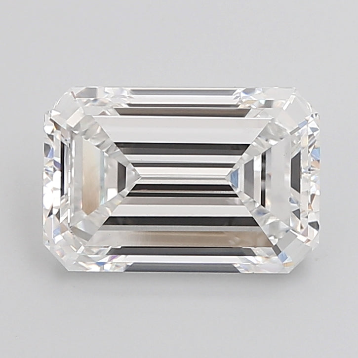 5.04 Carat Emerald Shaped, Excellent Cut, E Color, VVS2 Clarity, IGI Certified Lab Grown Diamond