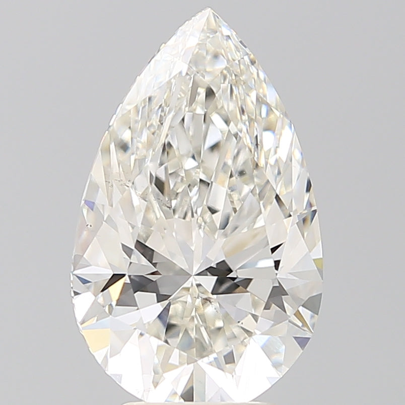 4.17 Carat Pear Shaped, Ideal Cut, G Color, VS2 Clarity, IGI Certified Lab Grown Diamond