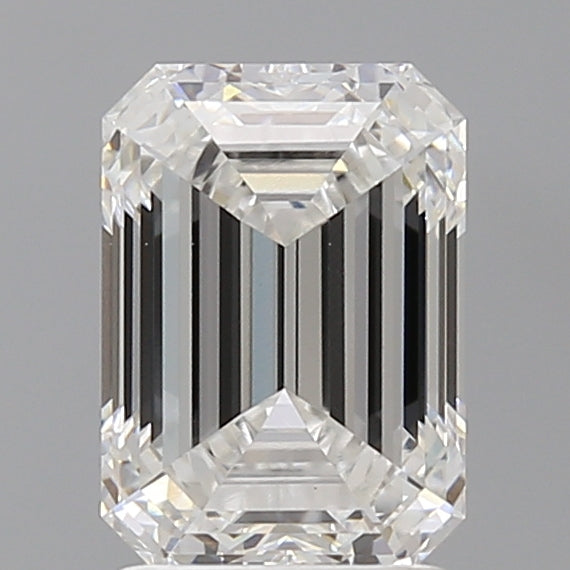 2.50 Carat Emerald Shaped, Ideal Cut, F Color, VVS2 Clarity, IGI Certified Lab Grown Diamond