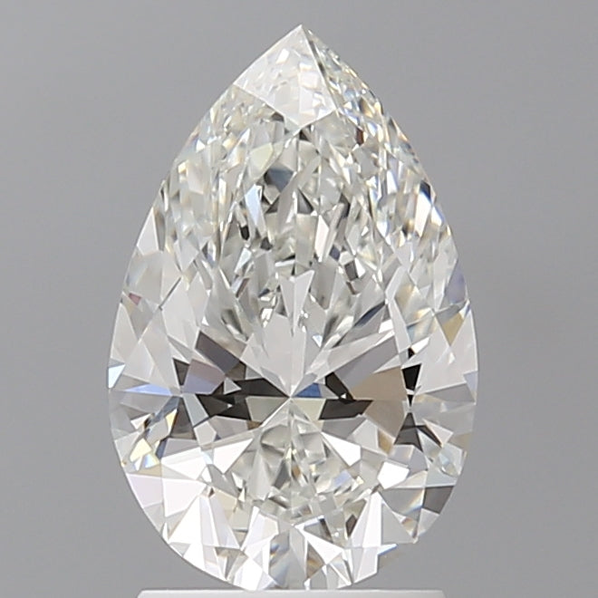 2.10 Carat Pear Shaped, Ideal Cut, F Color, VVS1 Clarity, IGI Certified Lab Grown Diamond