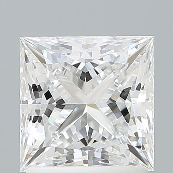 1.60 Carat Princess Shaped, Ideal Cut, D Color, VVS2 Clarity, IGI Certified Lab Grown Diamond