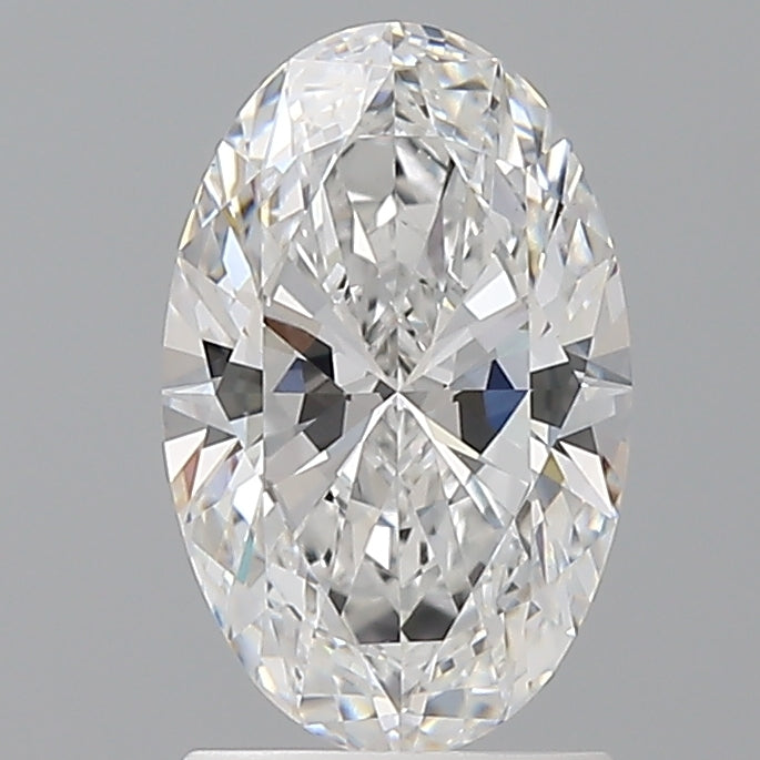 1.59 Carat Oval Shaped, Ideal Cut, D Color, VVS2 Clarity, IGI Certified Lab Grown Diamond