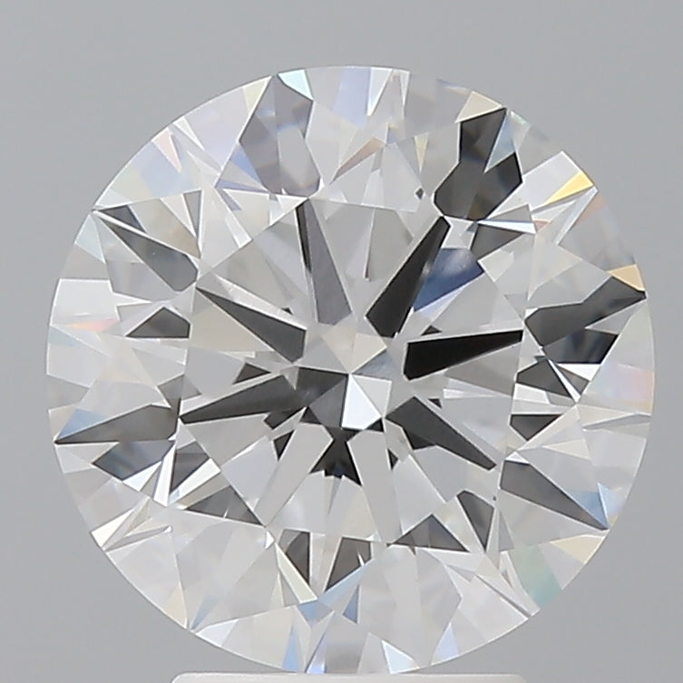 4.05 Carat Round Shaped, Ideal Cut, E Color, VVS2 Clarity, IGI Certified Lab Grown Diamond