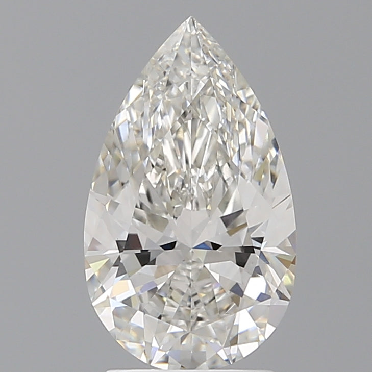 2.50 Carat Pear Shaped, Ideal Cut, F Color, VVS2 Clarity, IGI Certified Lab Grown Diamond
