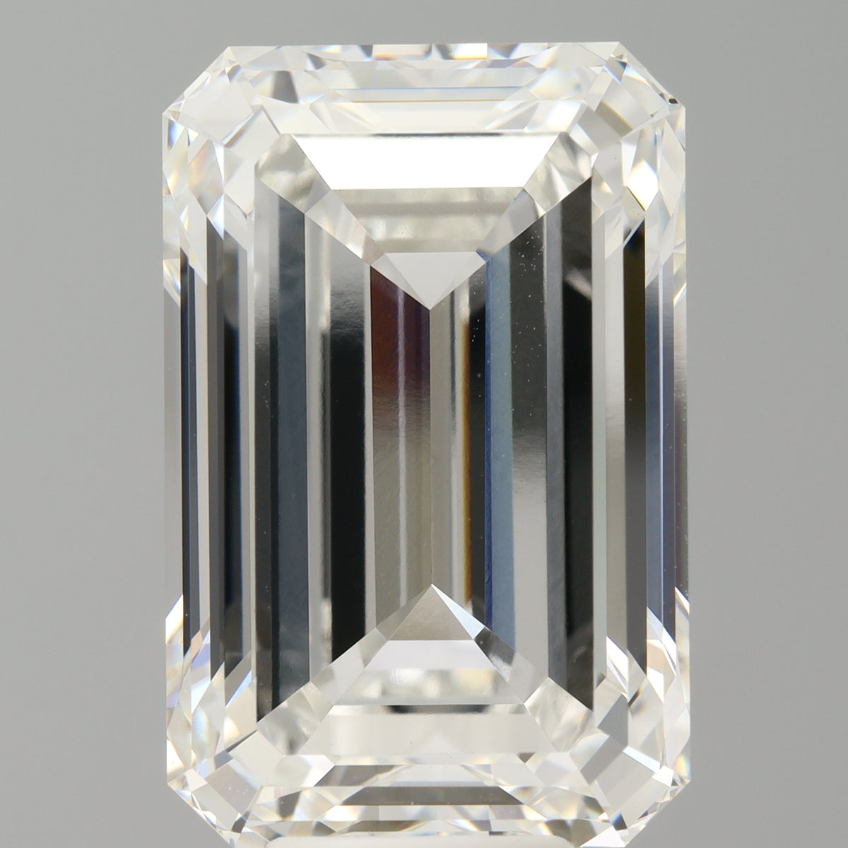 10.09 Carat Emerald Shaped, Ideal Cut, F Color, VVS2 Clarity, IGI Certified Lab Grown Diamond