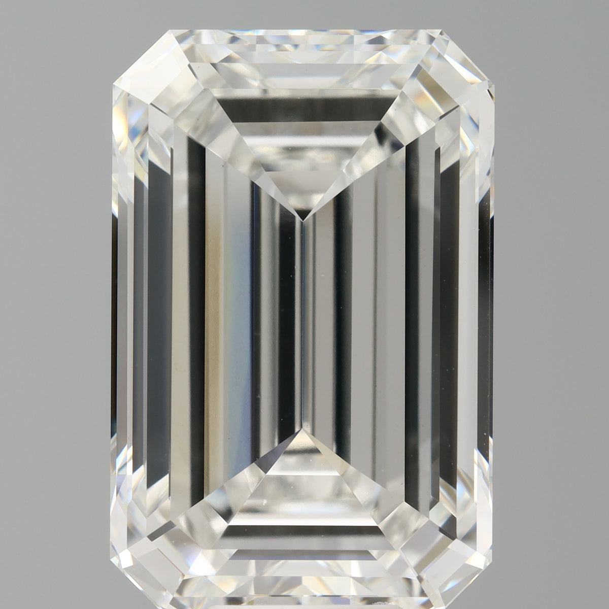 12.55 Carat Emerald Shaped, Ideal Cut, F Color, VVS2 Clarity, IGI Certified Lab Grown Diamond