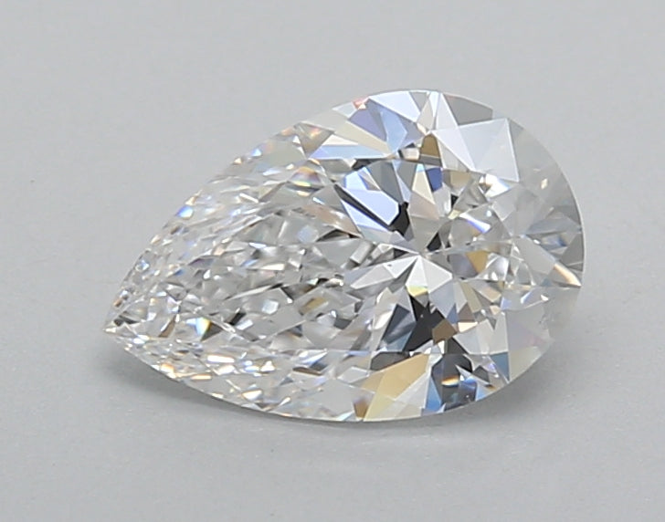 1.01 Carat Pear Shaped, Excellent Cut, D Color, VS2 Clarity, IGI Certified Lab Grown Diamond