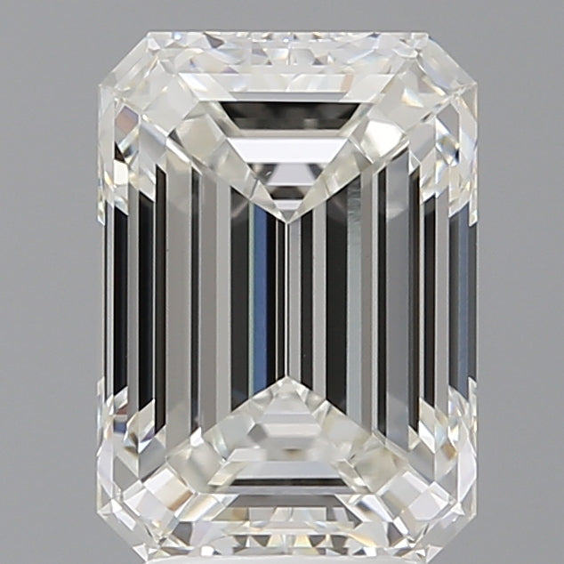 4.07 Carat Emerald Shaped, Ideal Cut, F Color, VVS2 Clarity, IGI Certified Lab Grown Diamond