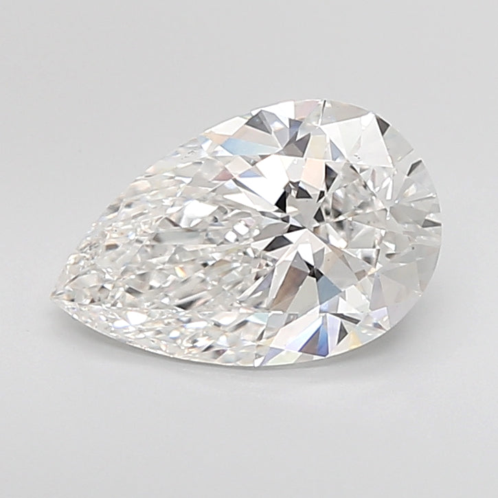 3.73 Carat Pear Shaped, Ideal Cut, E Color, VVS2 Clarity, IGI Certified Lab Grown Diamond