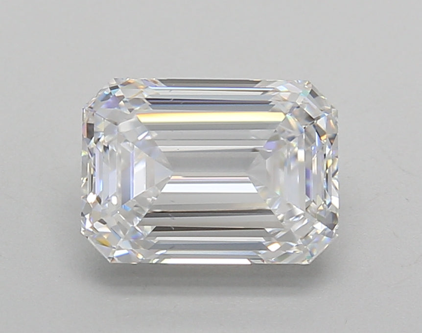 2.01 Carat Emerald Shaped, Very Good Cut, D Color, VS1 Clarity, IGI Certified Lab Grown Diamond