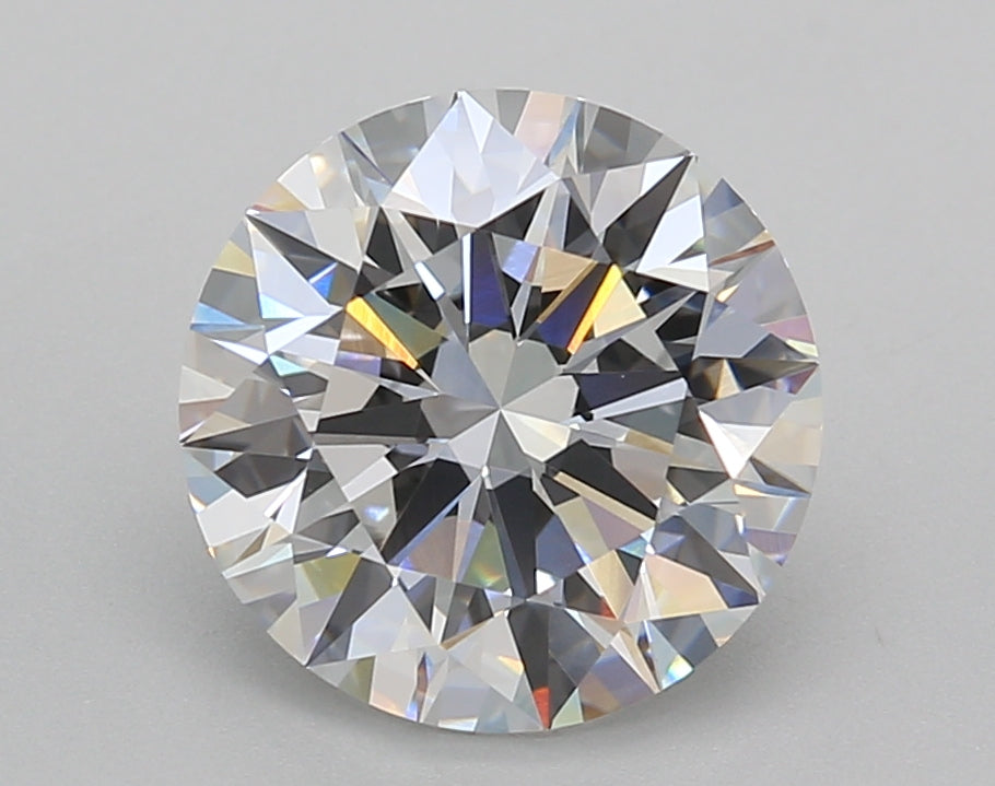 3.02 Carat Round Shaped, Ideal Cut, D Color, VVS2 Clarity, IGI Certified Lab Grown Diamond