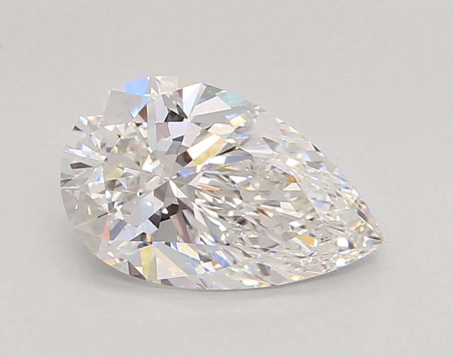 2.04 Carat Pear Shaped, Ideal Cut, E Color, VVS1 Clarity, IGI Certified Lab Grown Diamond