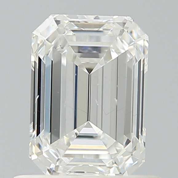 0.91 Carat Emerald Shaped, Ideal Cut, E Color, VS1 Clarity, IGI Certified Lab Grown Diamond