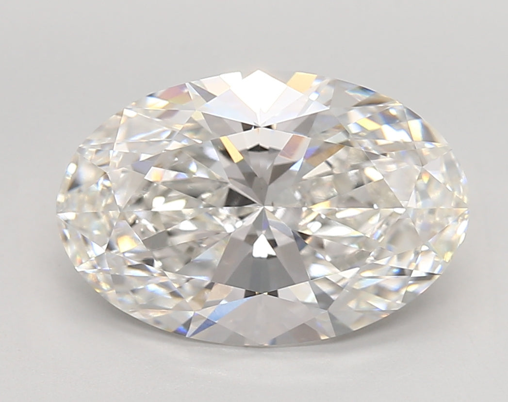 4.38 Carat Oval Shaped, Very Good Cut, F Color, VVS1 Clarity, IGI Certified Lab Grown Diamond