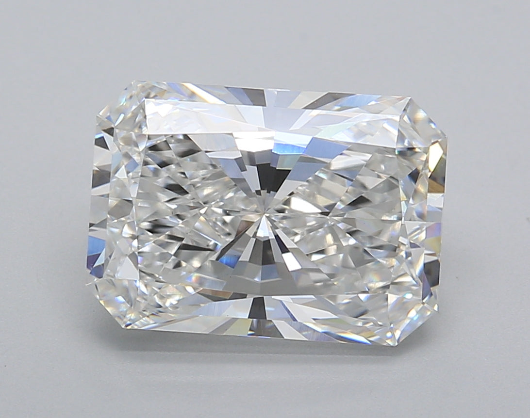 4.02 Carat Radiant Shaped, Excellent Cut, D Color, VVS2 Clarity, IGI Certified Lab Grown Diamond