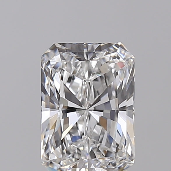 1.22 Carat Radiant Shaped, Ideal Cut, D Color, VVS2 Clarity, IGI Certified Lab Grown Diamond