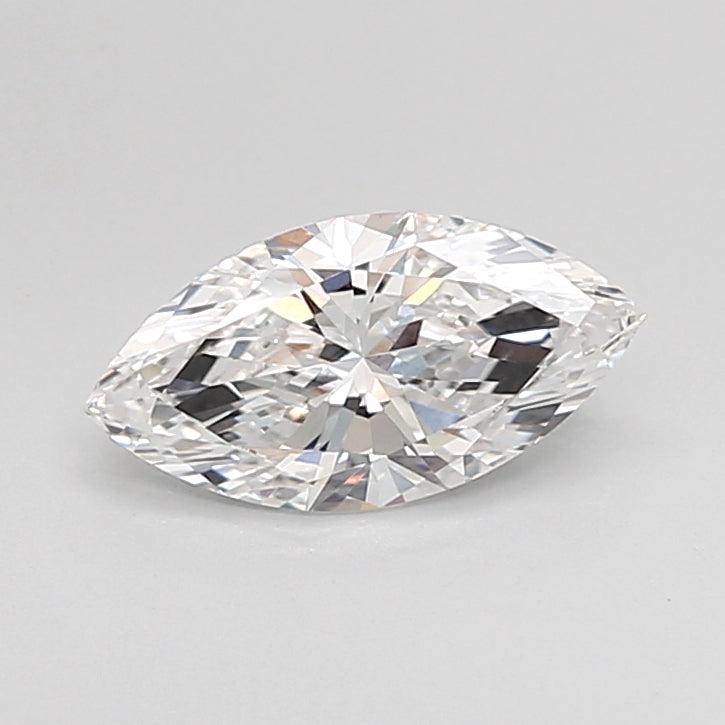 1.00 Carat Marquise Shaped, Excellent Cut, D Color, VVS2 Clarity, IGI Certified Lab Grown Diamond