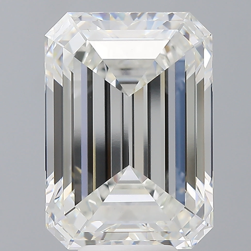 8.60 Carat Emerald Shaped, Ideal Cut, F Color, VS1 Clarity, IGI Certified Lab Grown Diamond