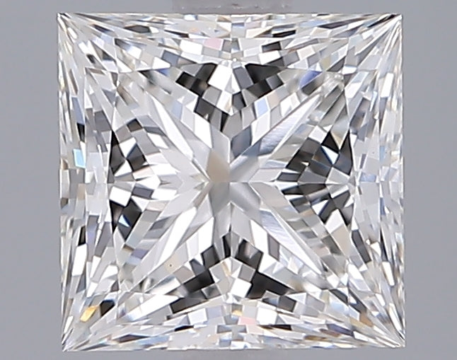 2.06 Carat Princess Shaped, Ideal Cut, F Color, VVS2 Clarity, IGI Certified Lab Grown Diamond