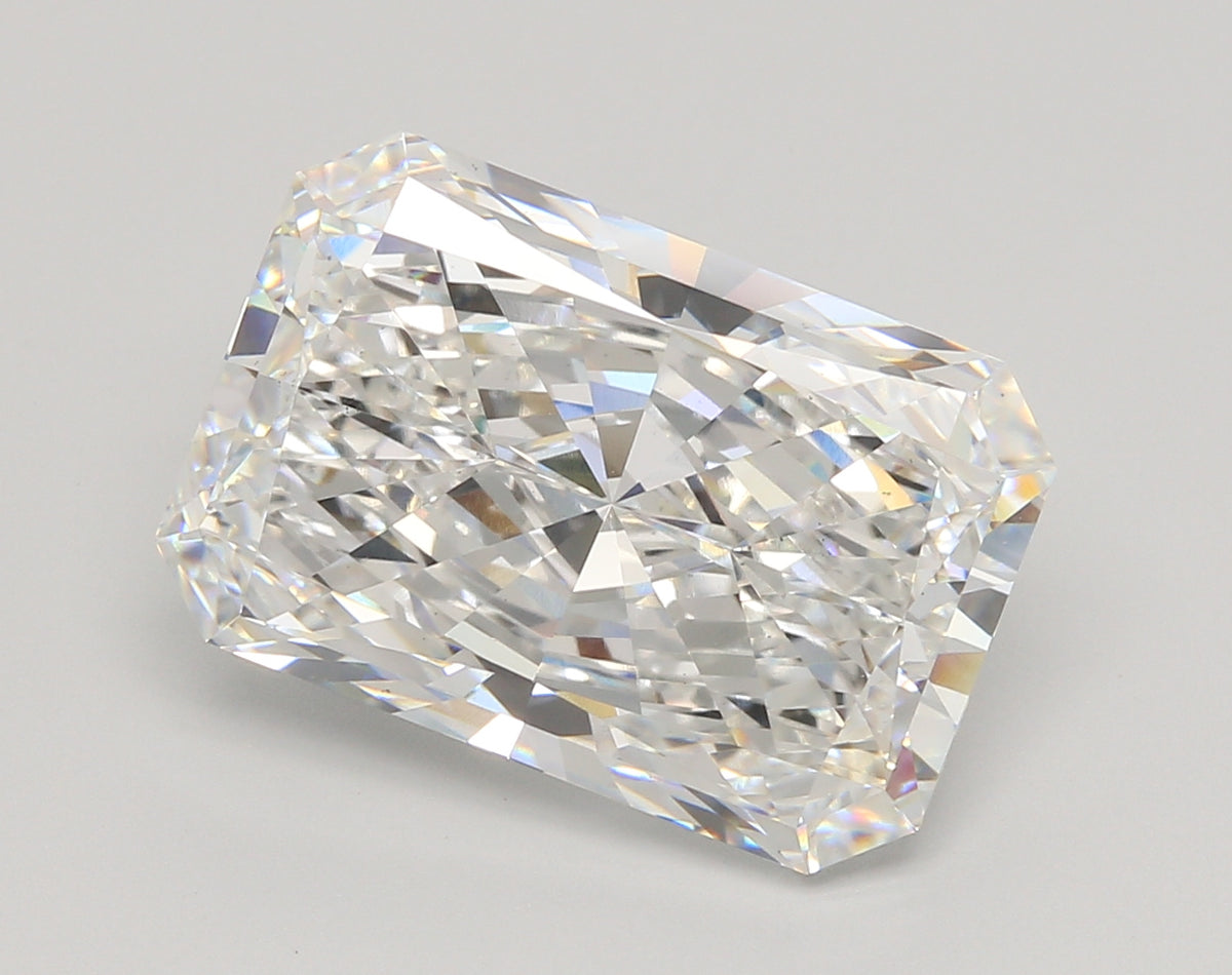 10.03 Carat Radiant Shaped, Excellent Cut, E Color, VS2 Clarity, IGI Certified Lab Grown Diamond