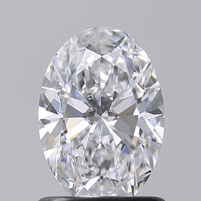 1.00 Carat Oval Shaped, Very Good Cut, D Color, VS2 Clarity, IGI Certified Lab Grown Diamond
