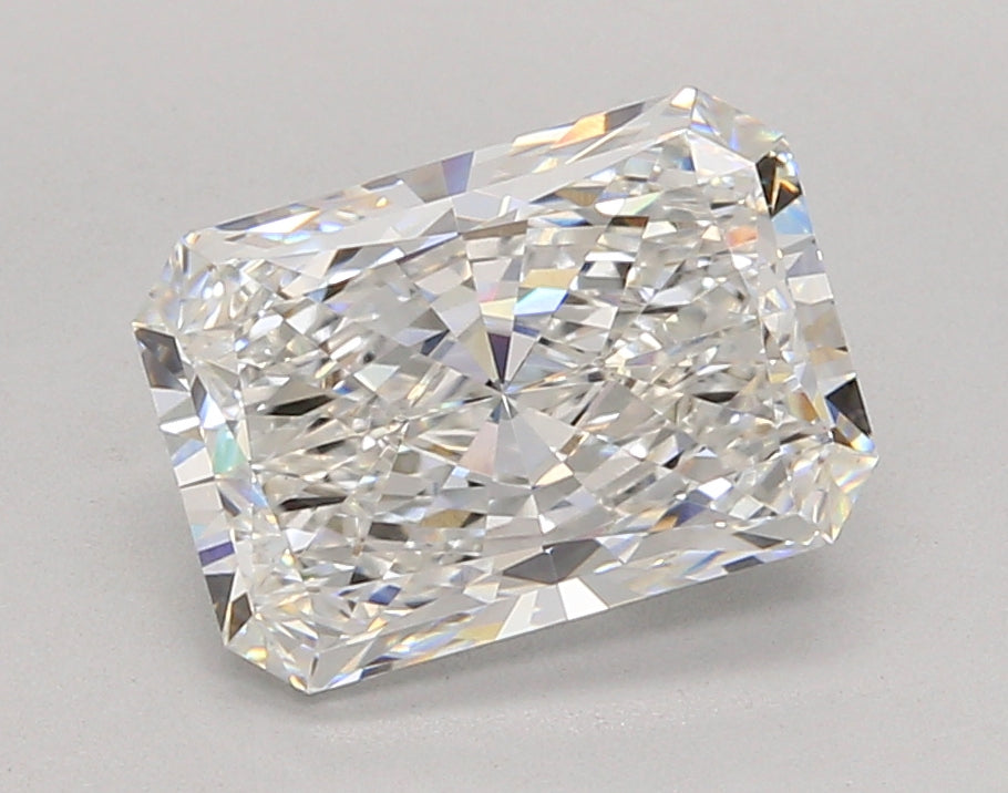 3.04 Carat Radiant Shaped, Ideal Cut, E Color, VVS2 Clarity, IGI Certified Lab Grown Diamond