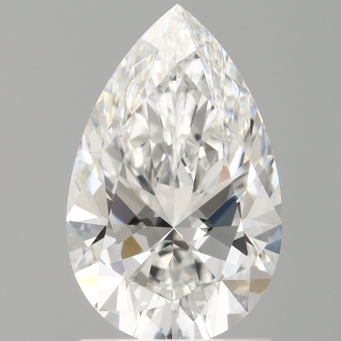1.60 Carat Pear Shaped, Ideal Cut, E Color, VVS2 Clarity, IGI Certified Lab Grown Diamond