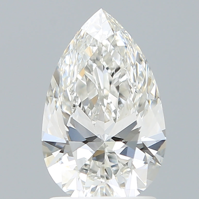 1.73 Carat Pear Shaped, Ideal Cut, G Color, VVS2 Clarity, IGI Certified Lab Grown Diamond