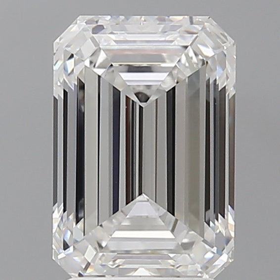 2.60 Carat Emerald Shaped, Ideal Cut, E Color, VVS2 Clarity, IGI Certified Lab Grown Diamond