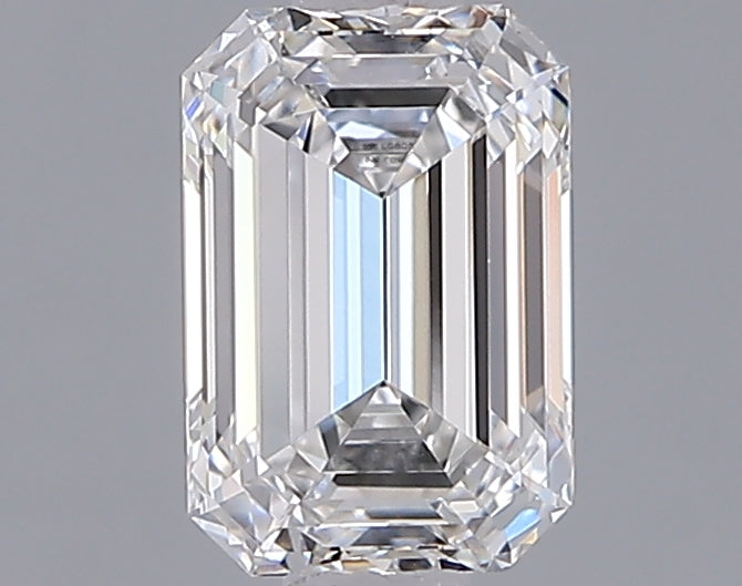 1.26 Carat Emerald Shaped, Ideal Cut, E Color, VVS2 Clarity, IGI Certified Lab Grown Diamond