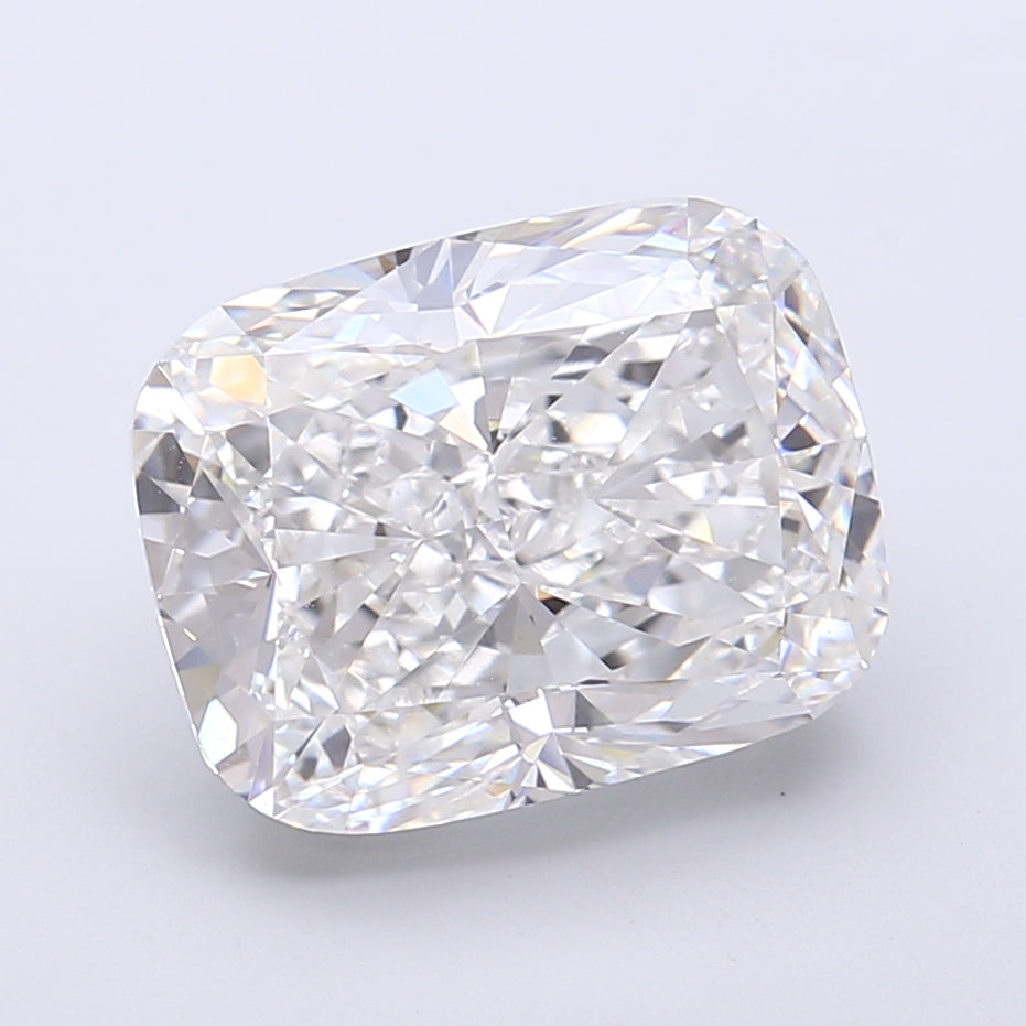 5.58 Carat Cushion Shaped, Very Good Cut, E Color, VVS2 Clarity, IGI Certified Lab Grown Diamond