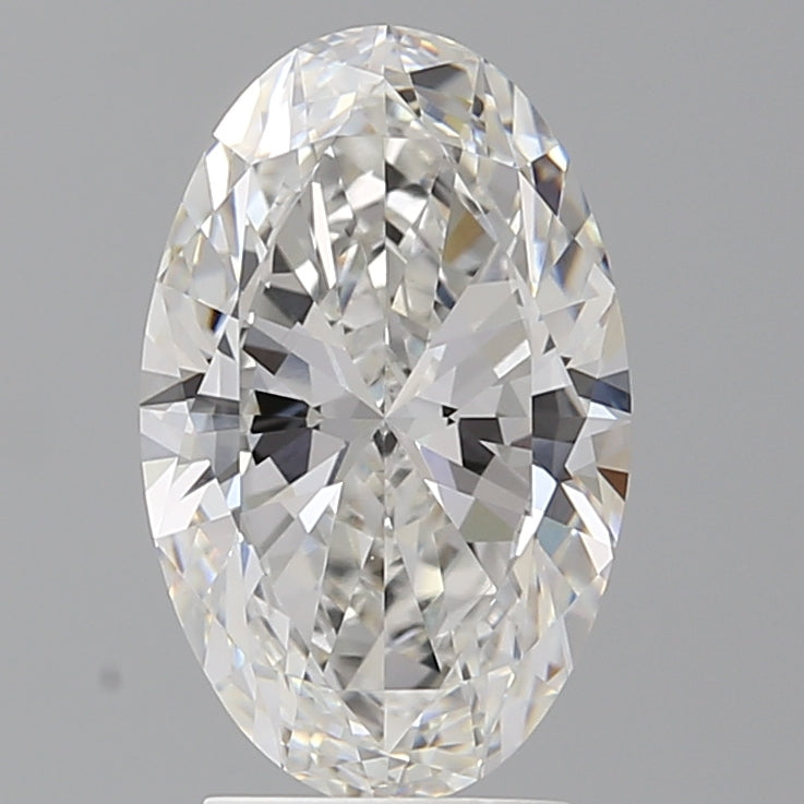 3.04 Carat Oval Shaped, Ideal Cut, F Color, VVS2 Clarity, IGI Certified Lab Grown Diamond