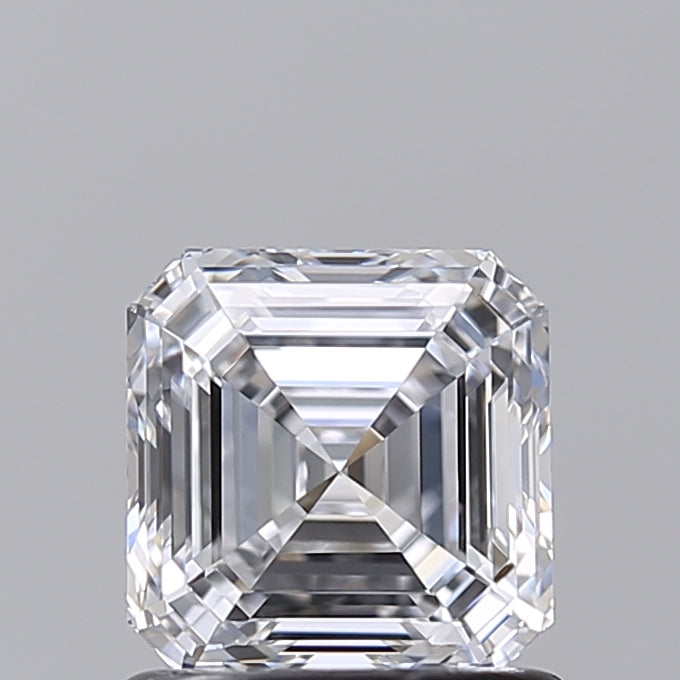 1.02 Carat Asscher Shaped, Very Good Cut, D Color, VVS1 Clarity, IGI Certified Lab Grown Diamond