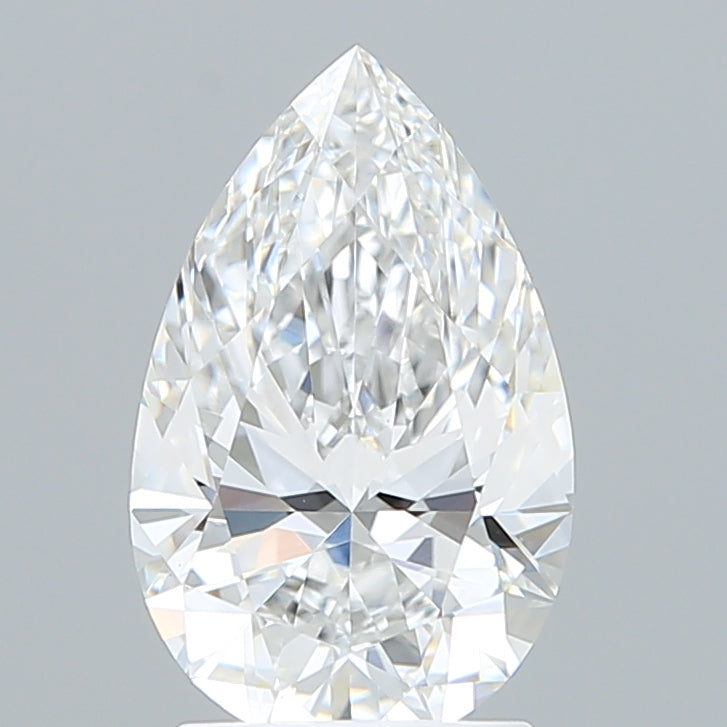 2.20 Carat Pear Shaped, Ideal Cut, D Color, VS1 Clarity, IGI Certified Lab Grown Diamond