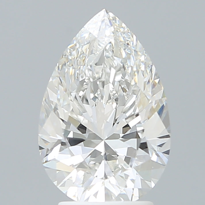 3.27 Carat Pear Shaped, Excellent Cut, E Color, VVS2 Clarity, IGI Certified Lab Grown Diamond