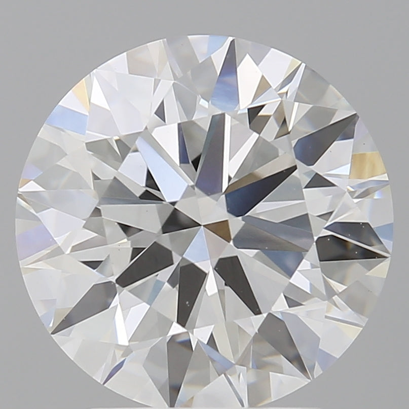 3.04 Carat Round Shaped, Ideal Cut, F Color, VVS2 Clarity, IGI Certified Lab Grown Diamond