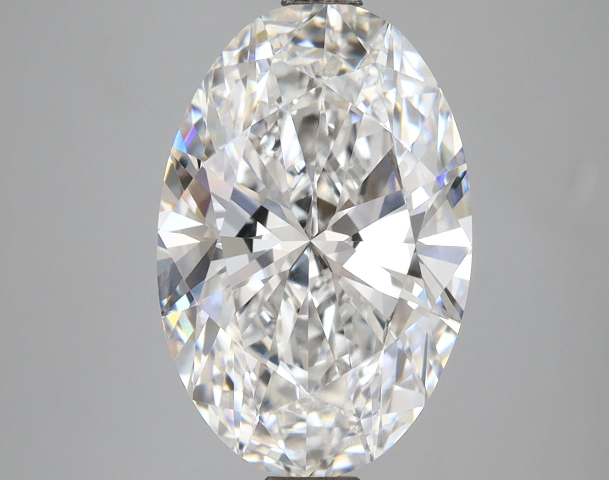 4.57 Carat Oval Shaped, Ideal Cut, E Color, VVS2 Clarity, IGI Certified Lab Grown Diamond