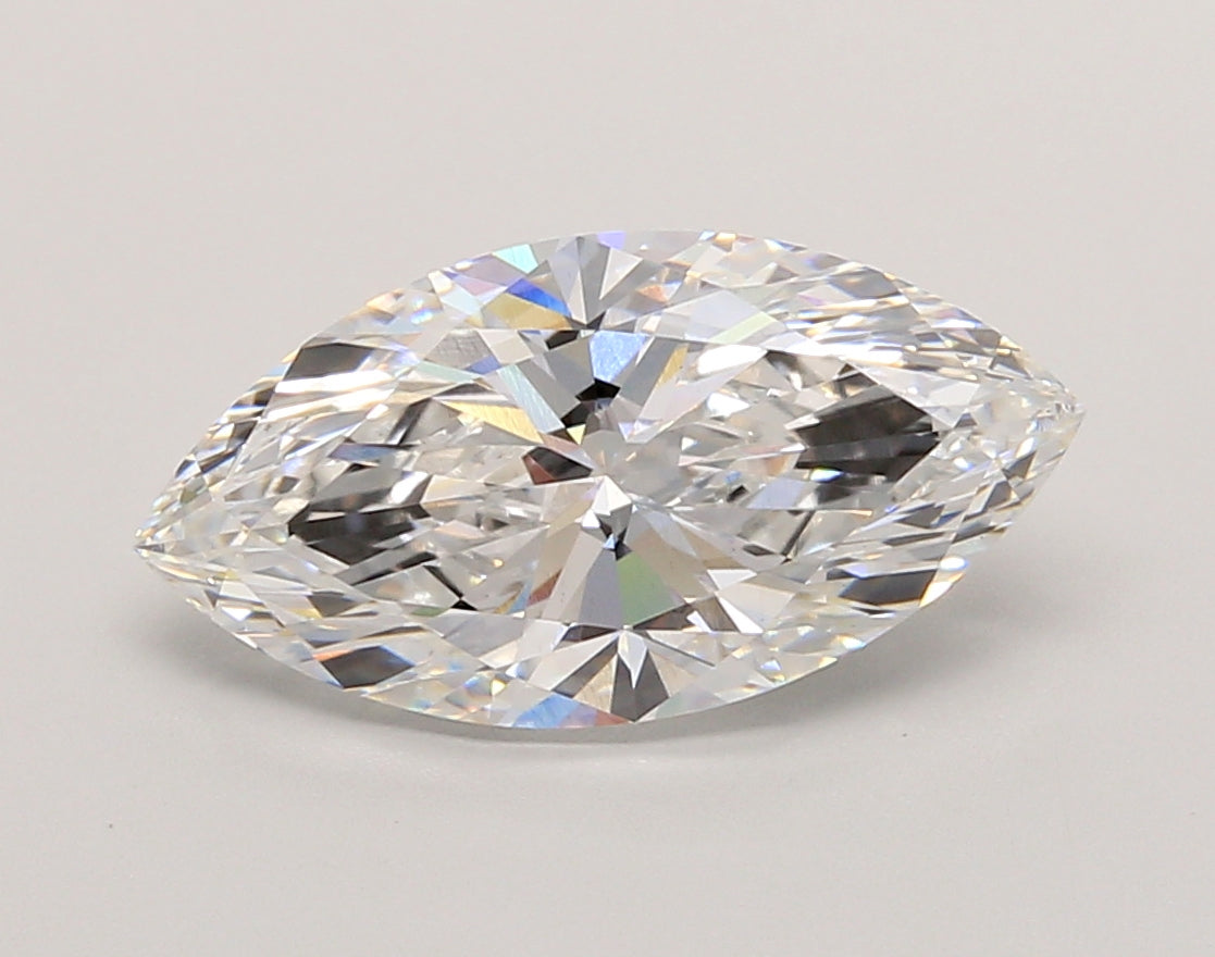 3.04 Carat Marquise Shaped, Ideal Cut, D Color, VS1 Clarity, IGI Certified Lab Grown Diamond